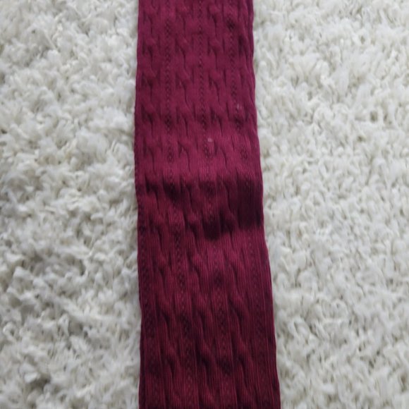 Thigh High Socks Extra Long Cable Knit Over The Knee Socks Stretchy Socks Red - Picture 12 of 13